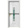 Luxury steel wood glass door design King-08 made in China